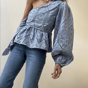 One shoulder blouse